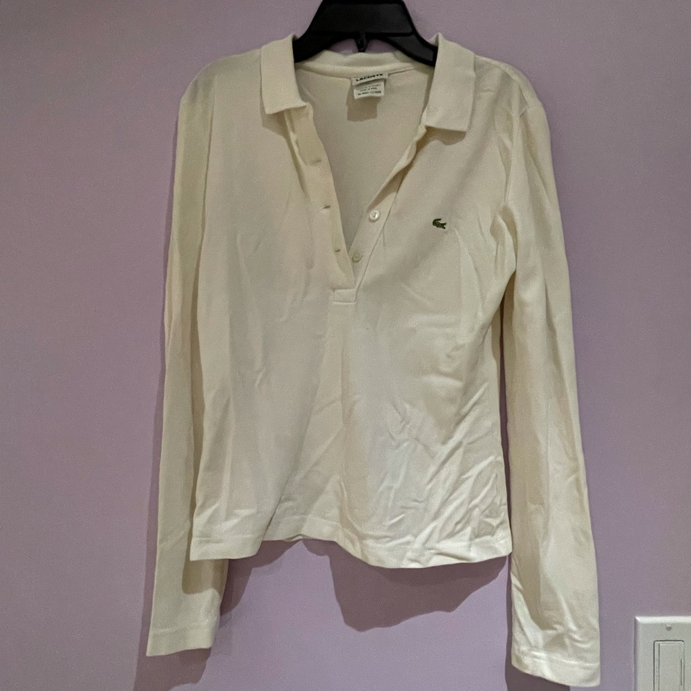 Lactose white cream polo in perfect condition